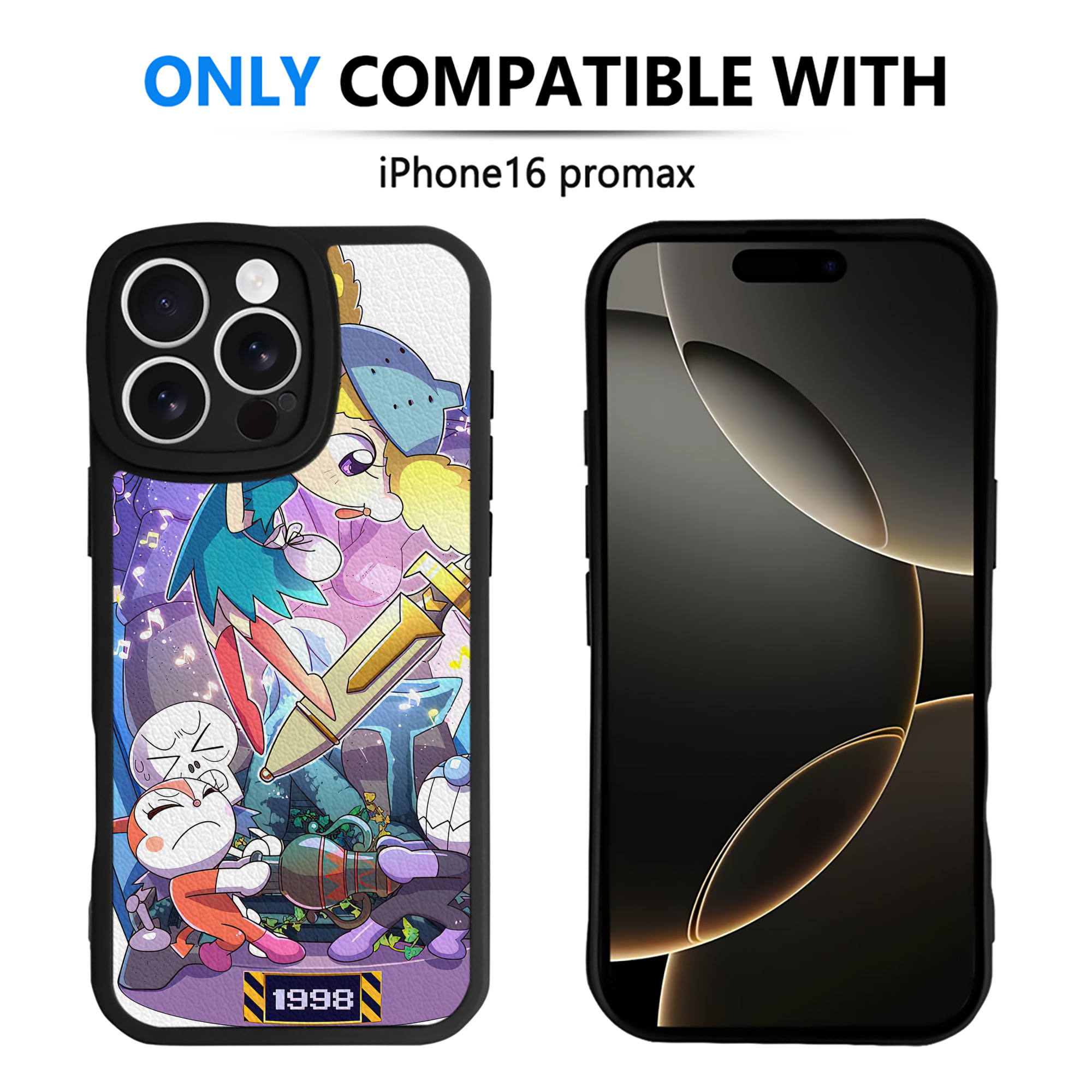 （画像用） アンパンマン Anpanman 【iPhone 16シリーズ対応】シリコンスマホケース（レザー調） 材質：シリコン